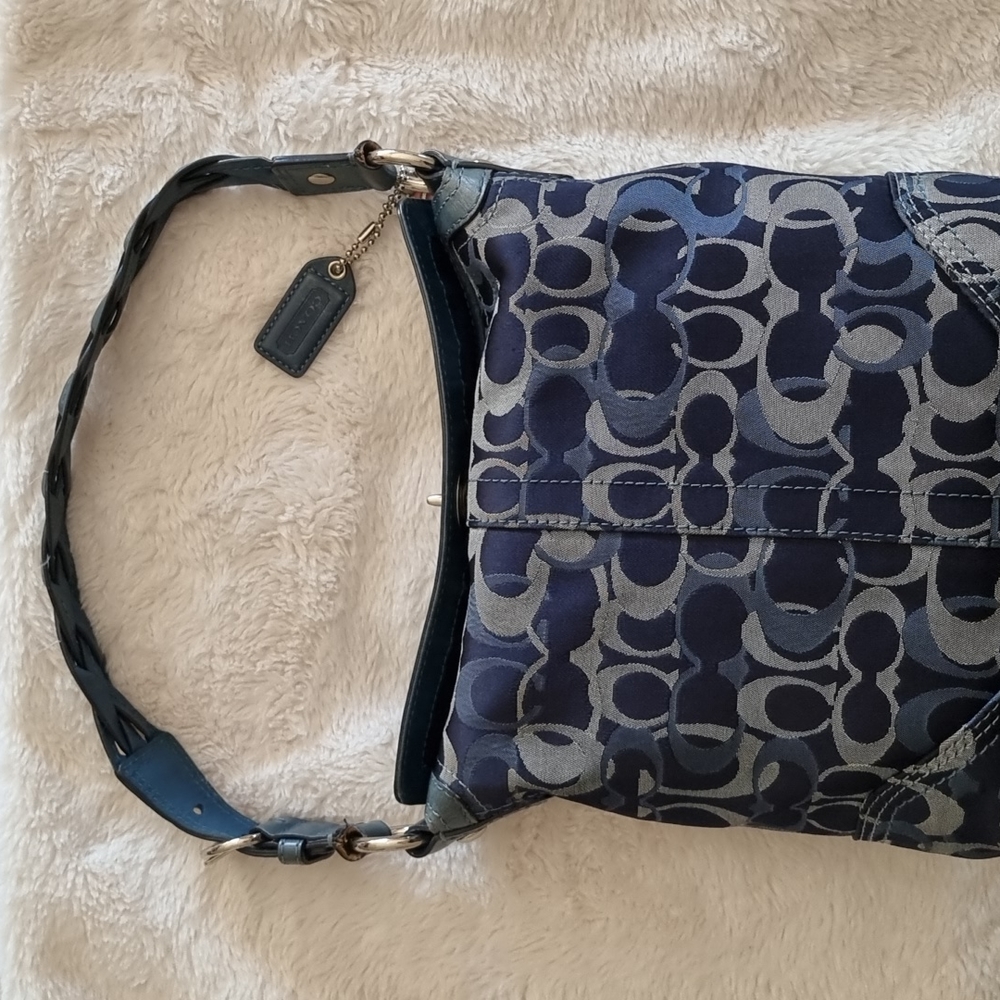Coach Chelsea Optic Canvas Monogram Hobo Shoulder Bag